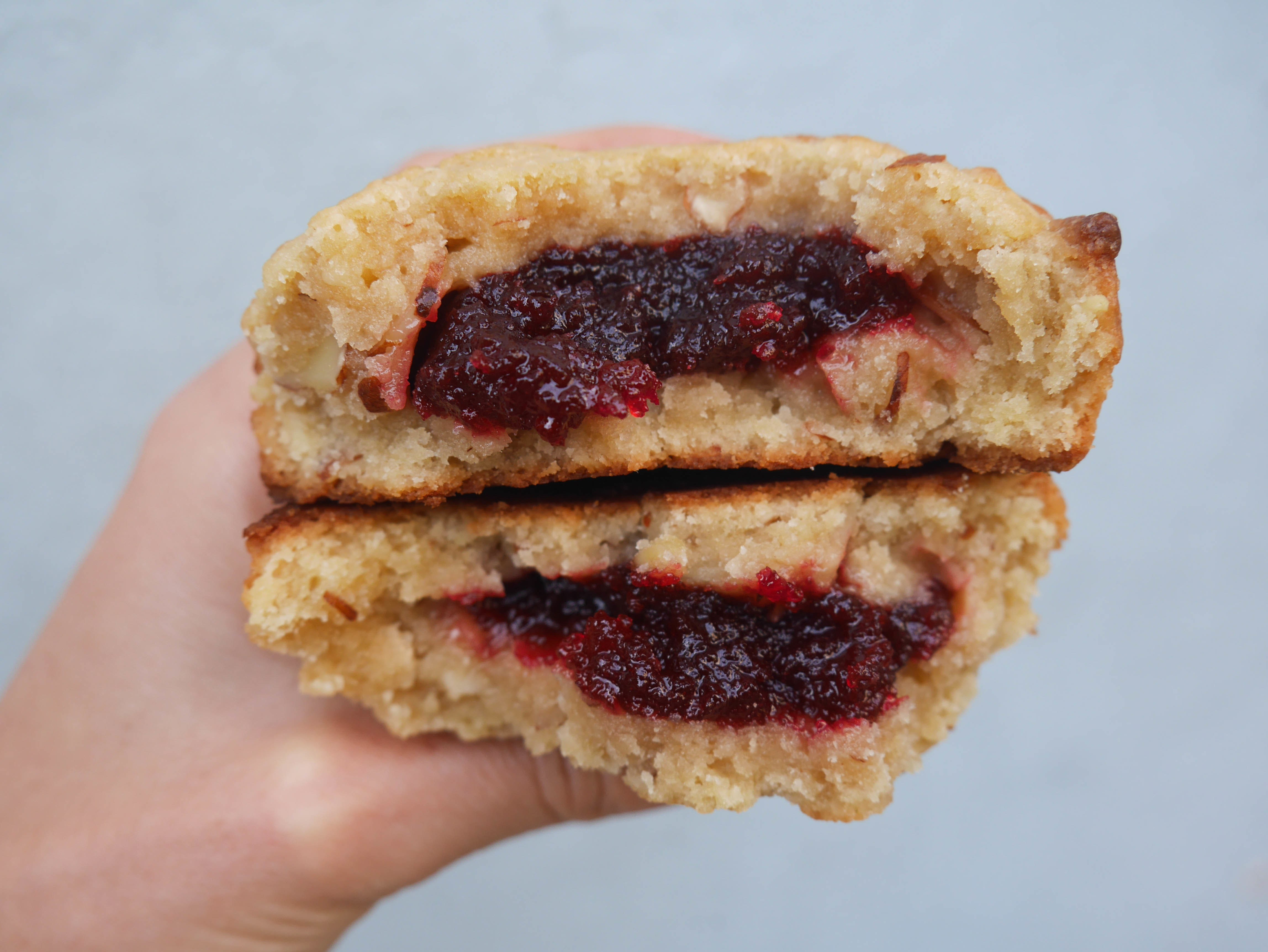 Duchess Cookies - raspberry almond cookie