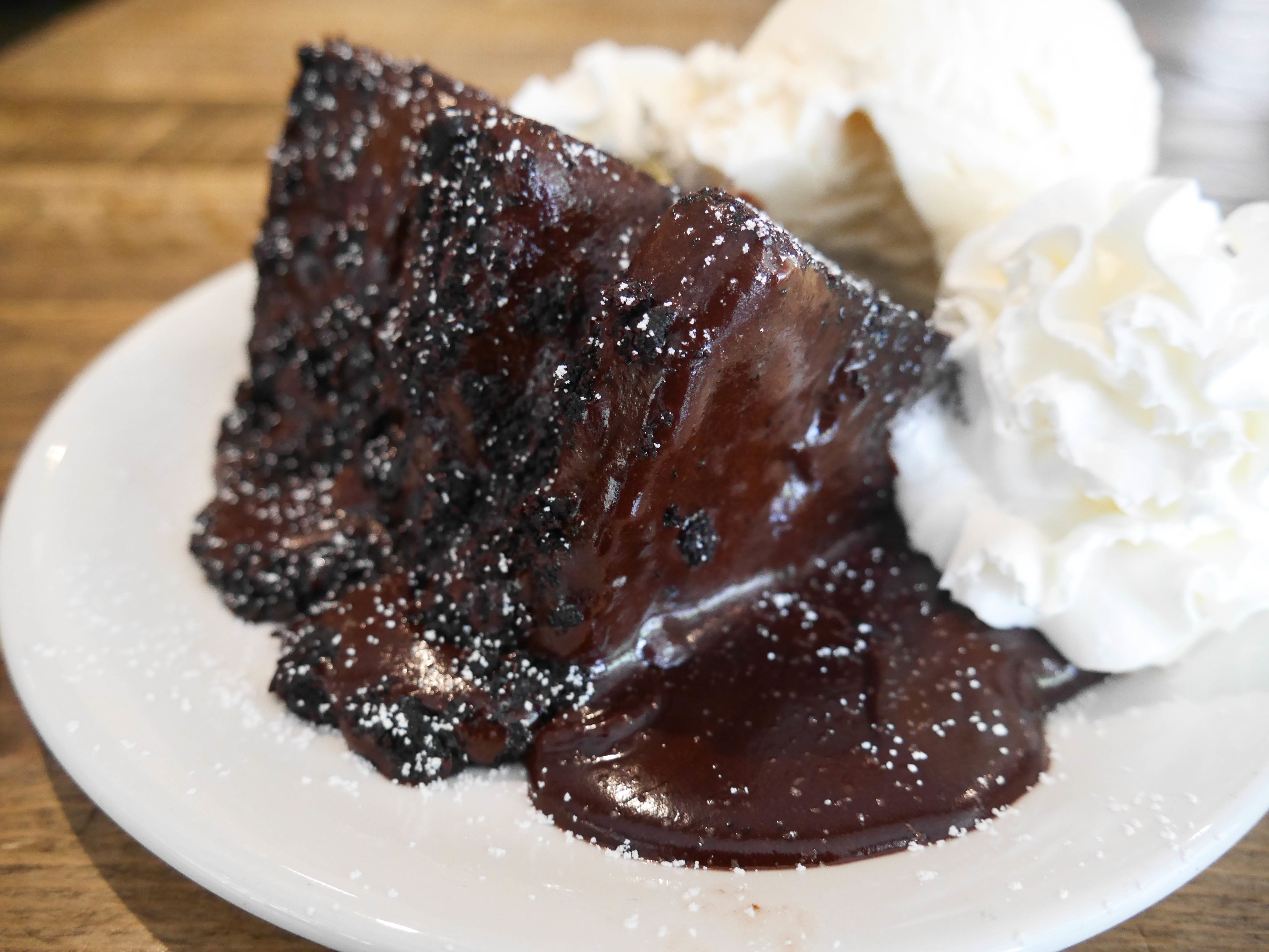 comfort food NYC - chocolate fudge cake - martha's country bakery