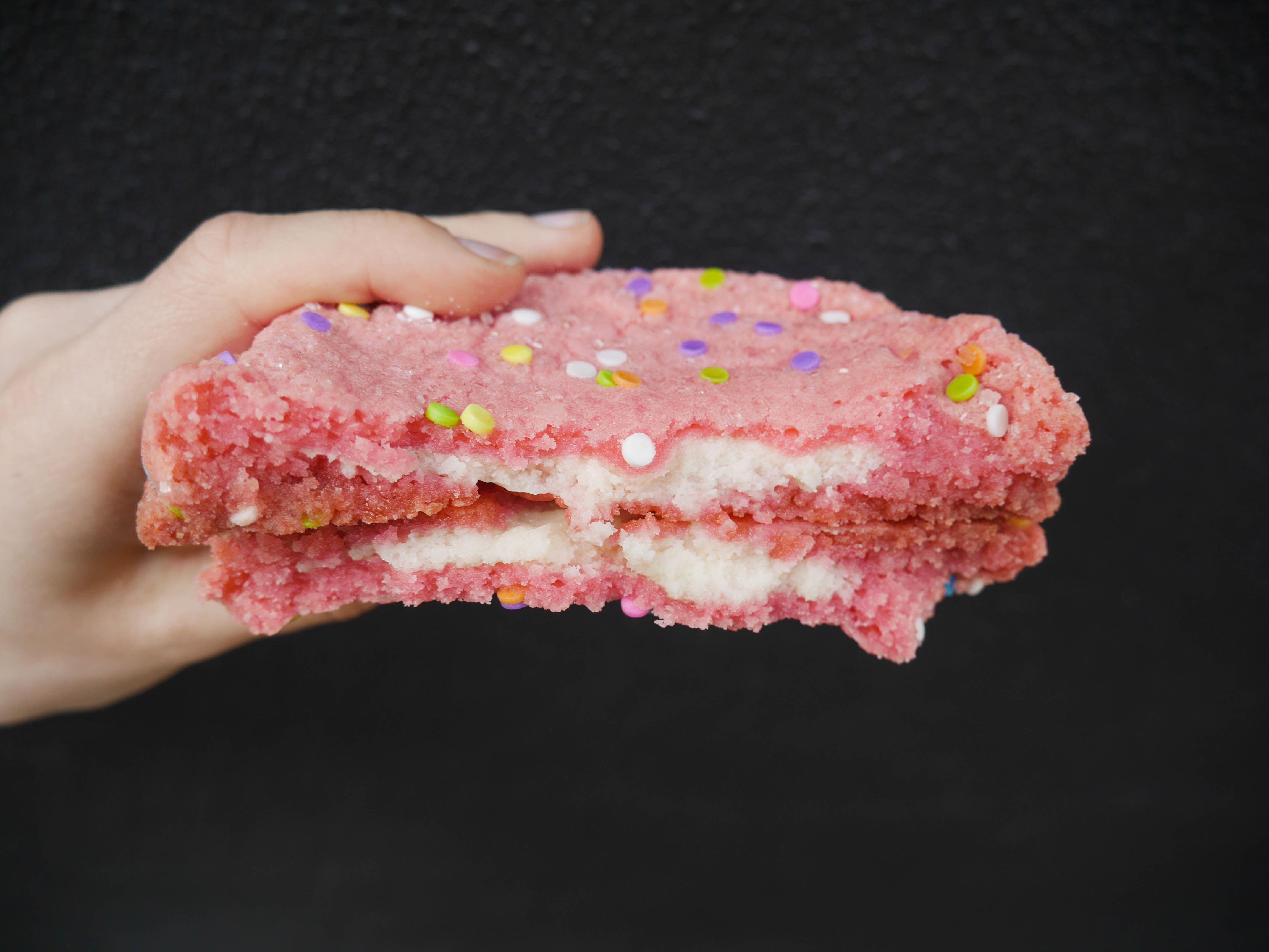 pink desserts nyc - pink velvet cookie city cakes