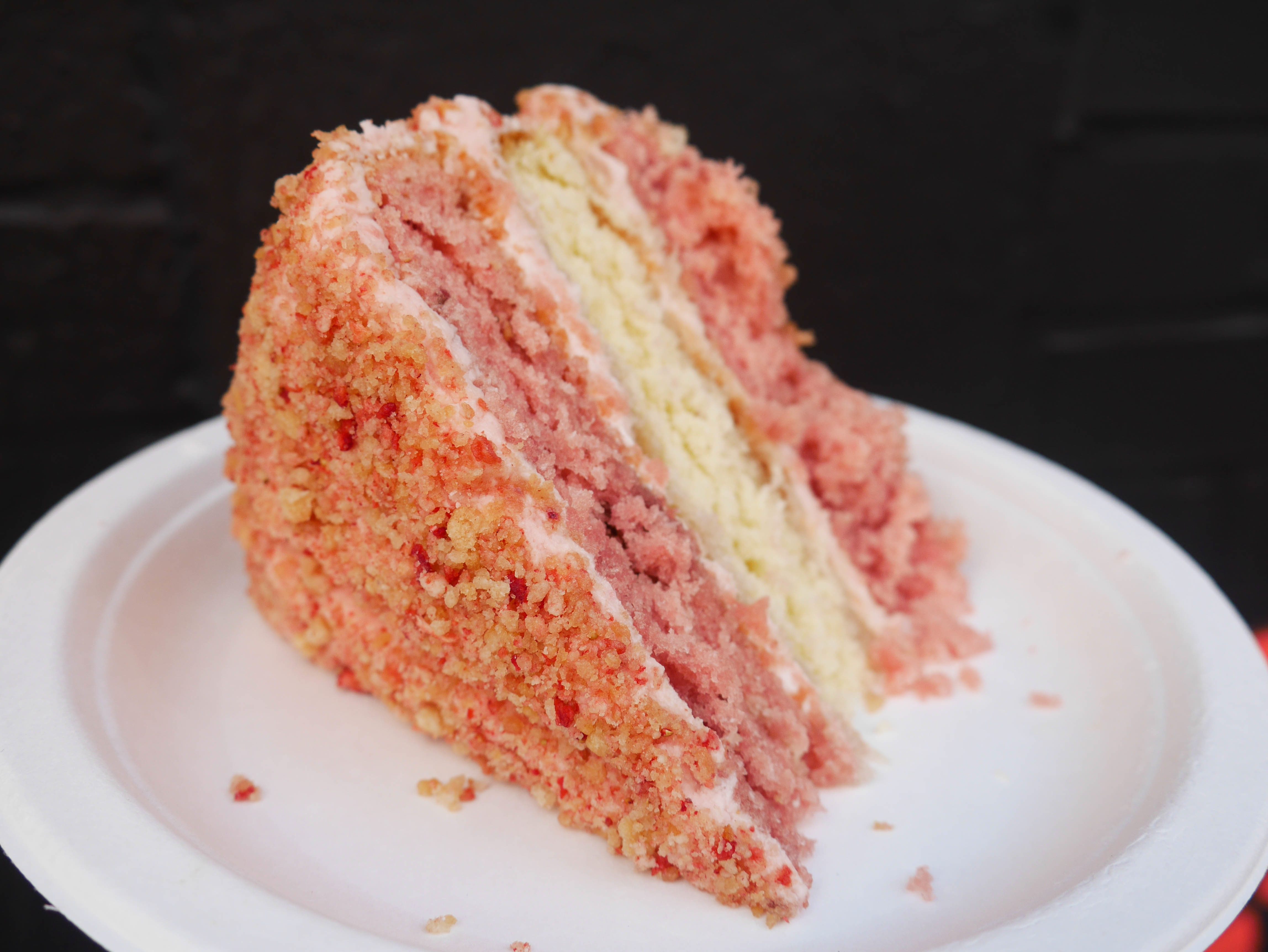pink desserts nyc - strawberry good humor cake little cupcake bakeshop