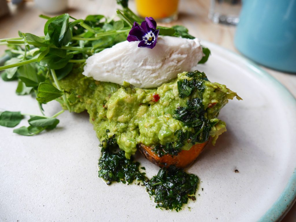 avocado on sweet potato toast - avo bar