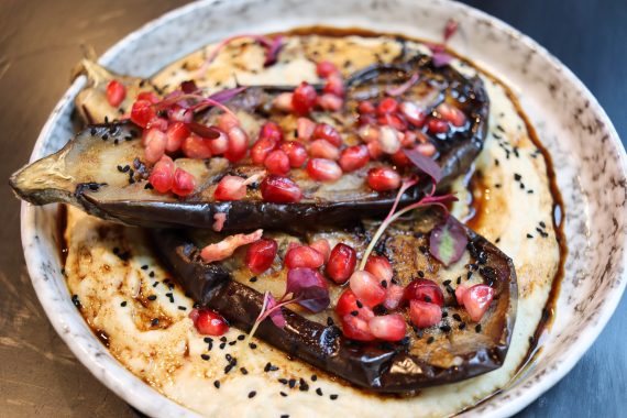 half cup - roasted aubergine