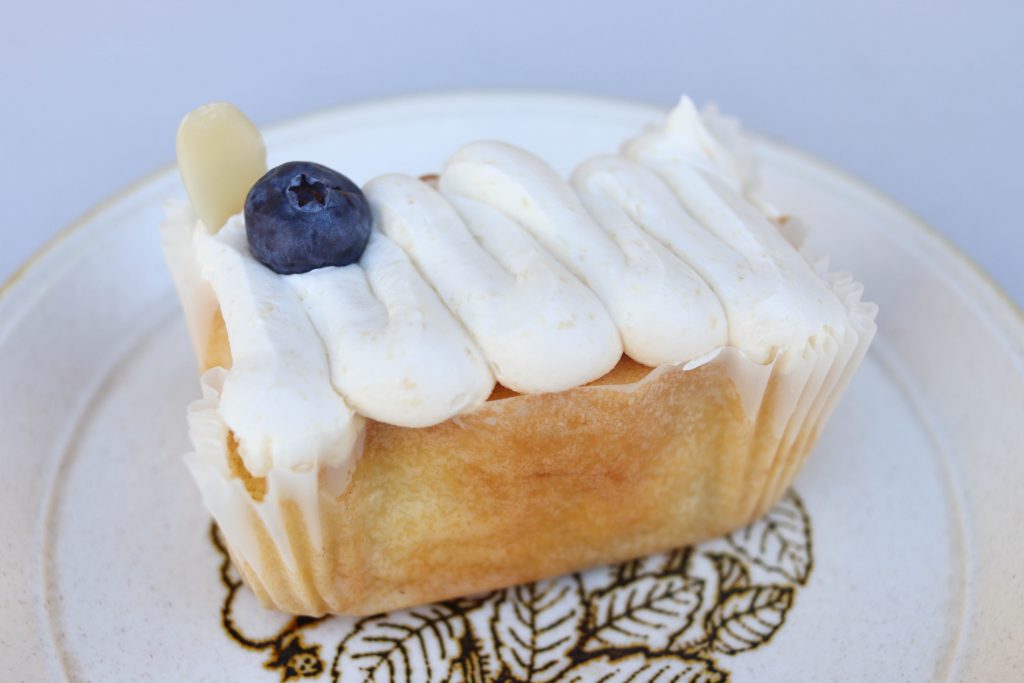 bake st reopening - blueberry cake