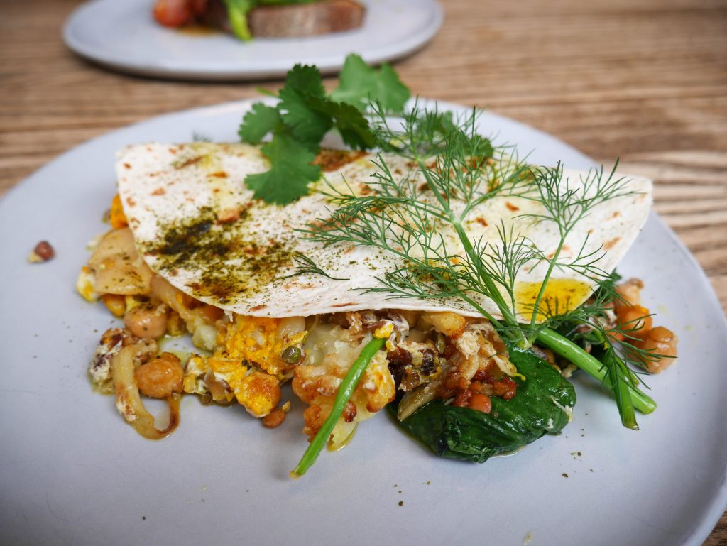 store st espresso reopening - cauliflower flatbread