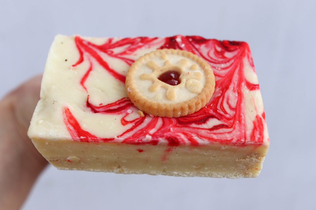 jammie dodger fudge - jack's bakery