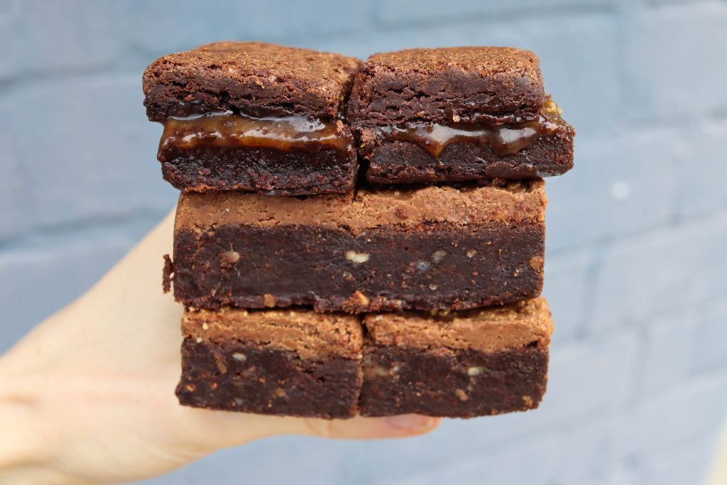 salted caramel brownie - Bad Brownie London