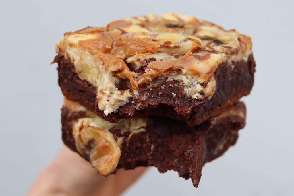 banoffee cheesecake brownie - sally white - banana desserts london