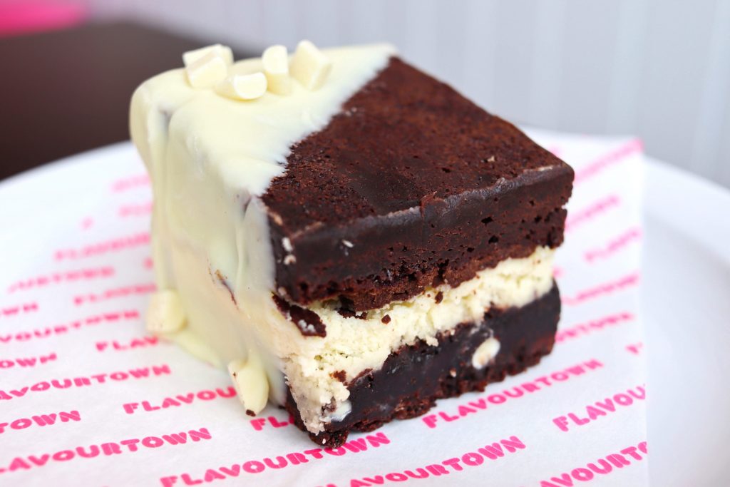 white chocolate brownie - flavourtown bakery london
