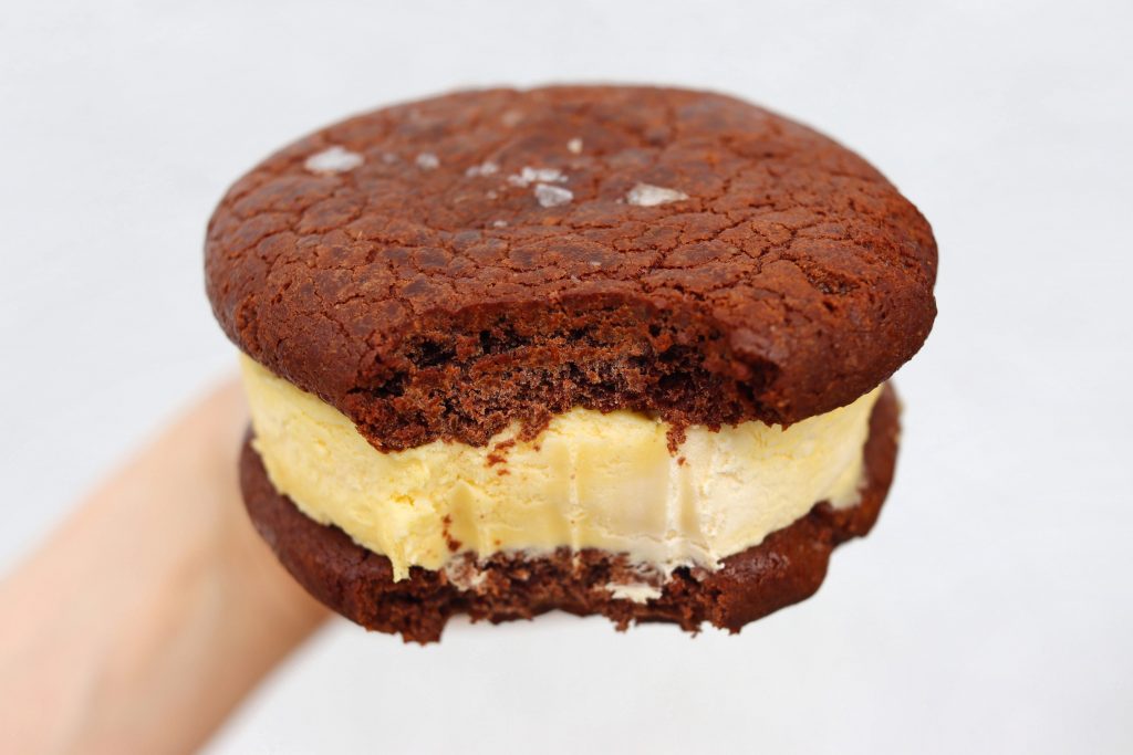 chocolate rye ice cream sandwich - e5 Bakehouse London
