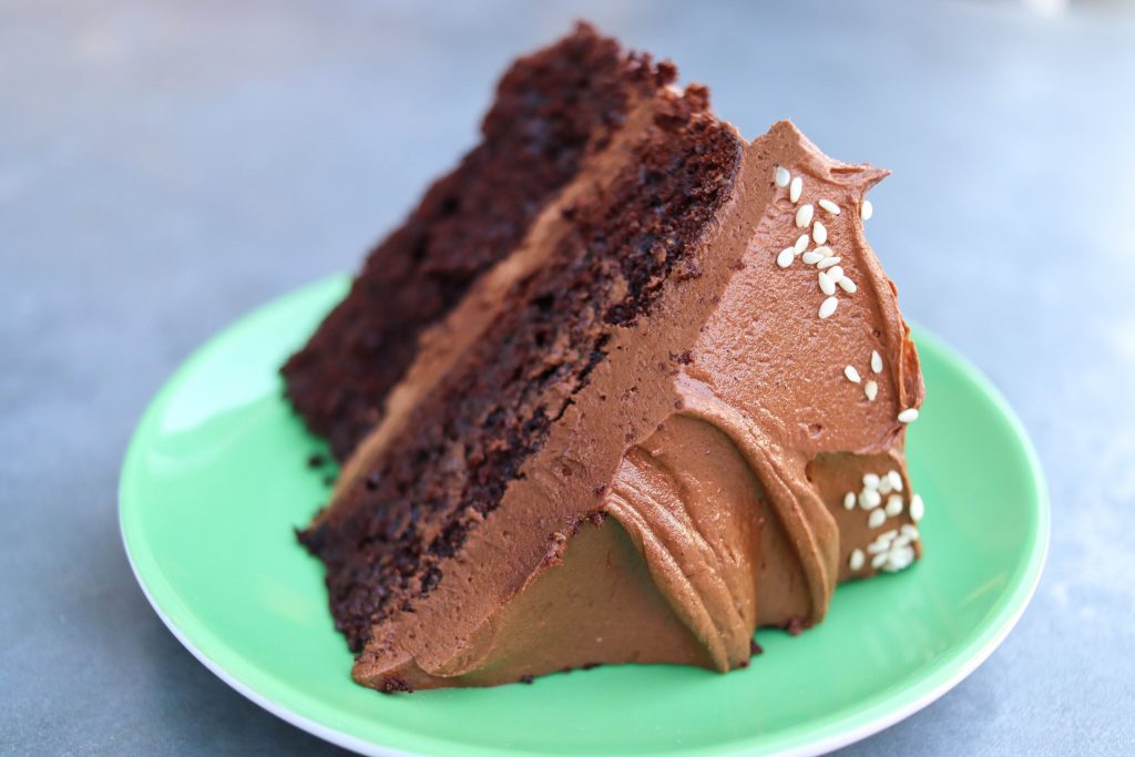 Chocolate tahini cake - Spice Deli London
