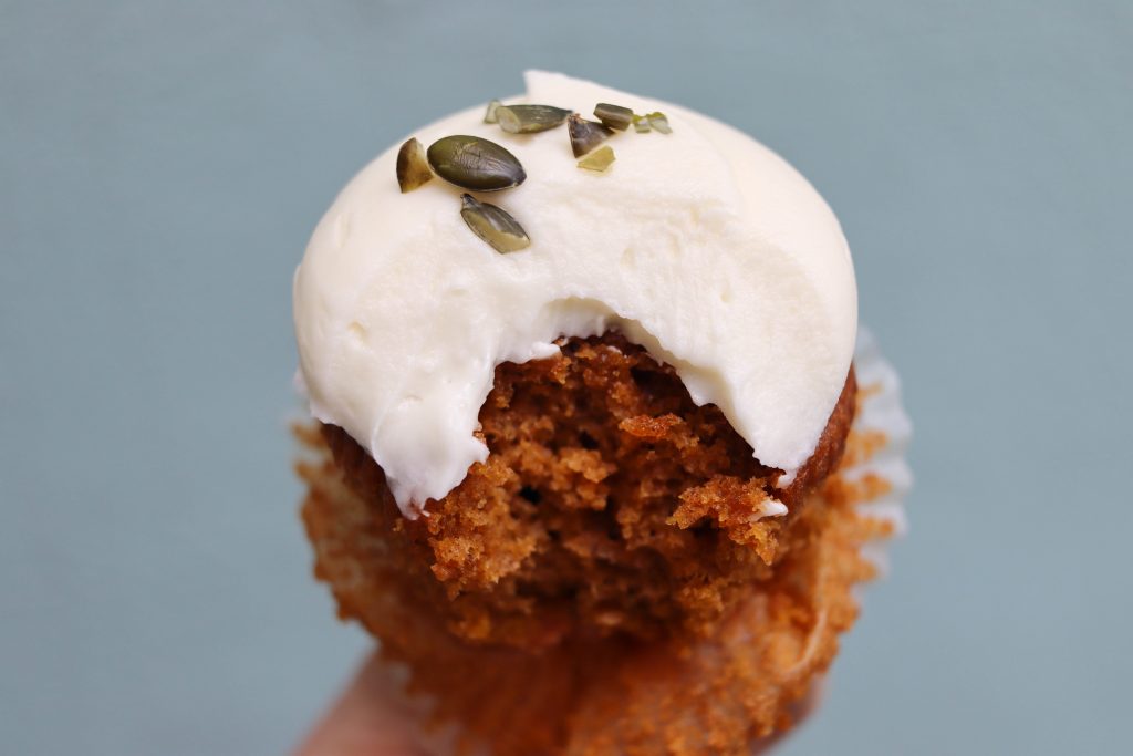 Pumpkin cupcake - Crumbs & Doilies London