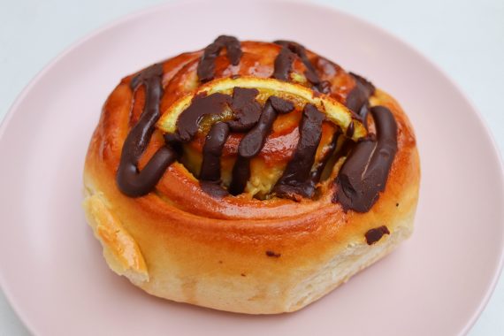 chocolate orange bun - Karma Bread